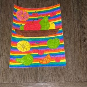 Crayola colored page